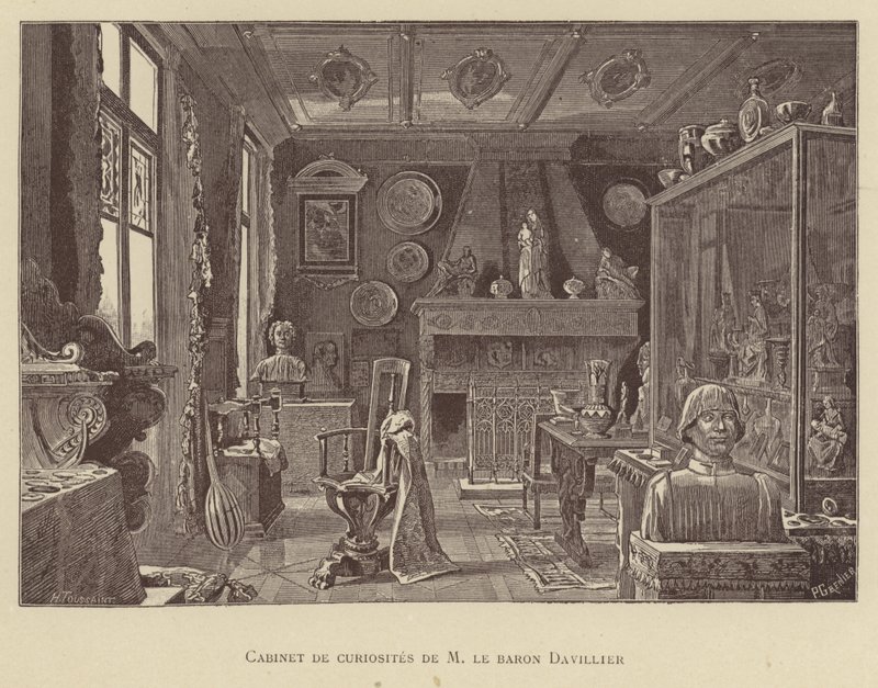 Cabinet of Curiosities of Baron Davillier by French School