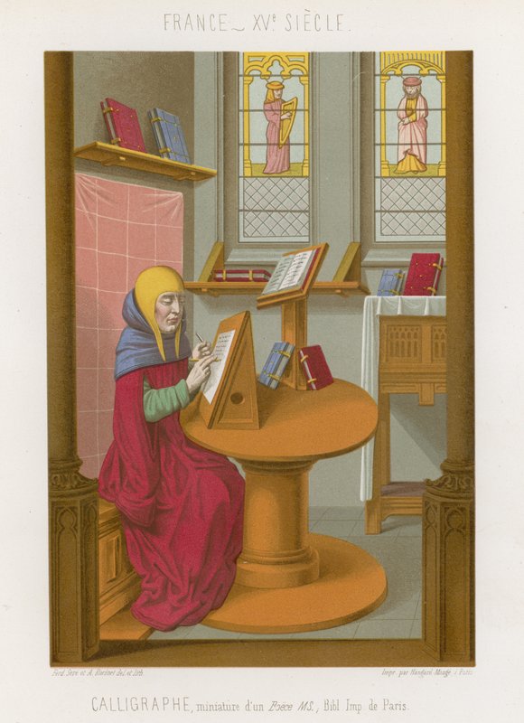 Calligrapher by French School