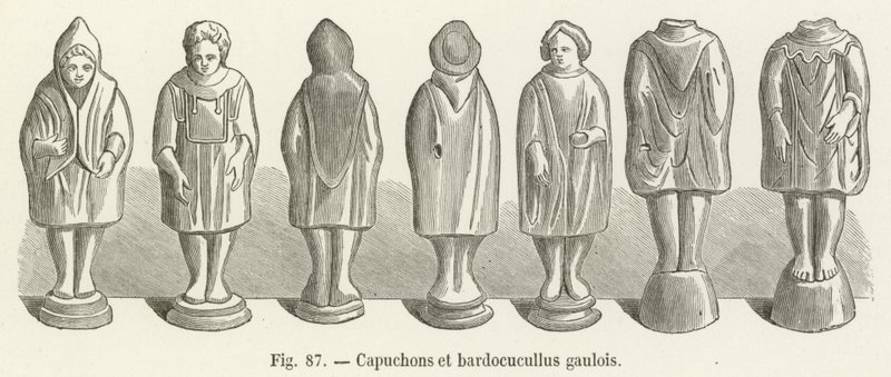 Gaulish hoods and bardocucullus by French School