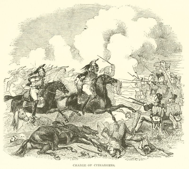 Charge of Cuirassiers (engraving) by French School