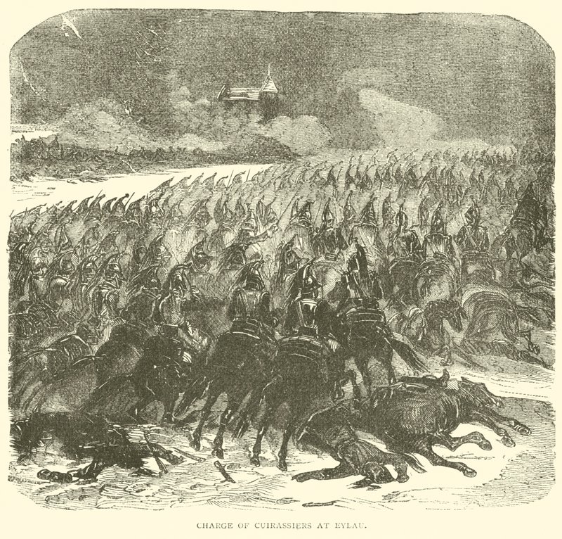 Charge of Cuirassiers at Eylau by French School