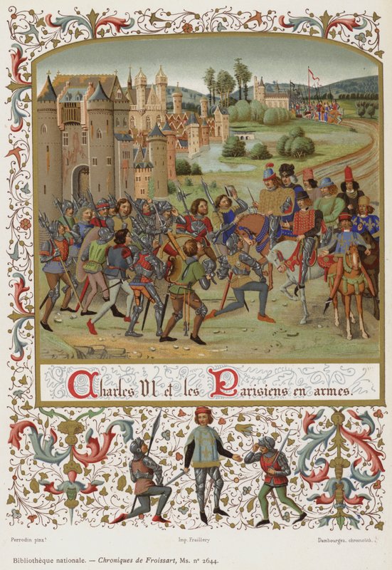 Charles VI and the Parisians in Arms by French School