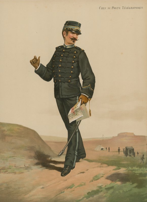 Telegraph Post Chief by French School