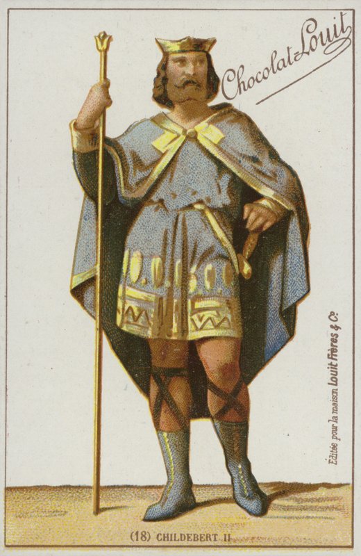 Childebert II by French School
