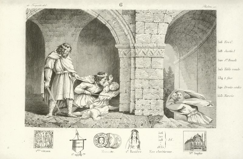 Childebert I, Frankish King of Paris by French School