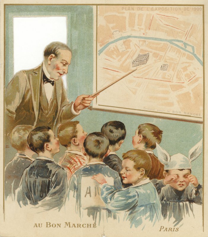 Children Being Taught in Classroom by French School