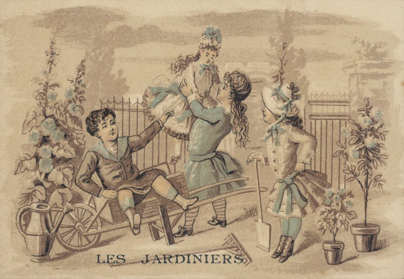 Children in the Garden by French School