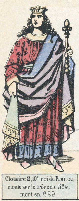 Clotaire II by French School
