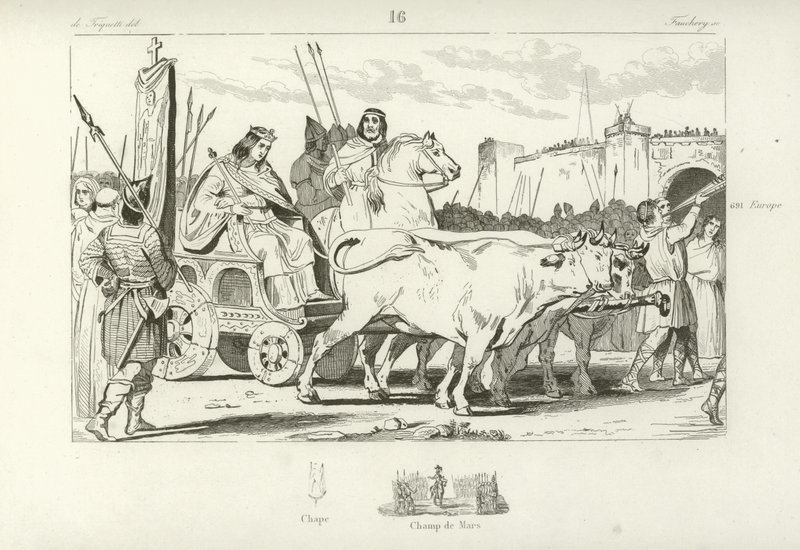 Clovis III, puppet Frankish King of Austrasia by French School