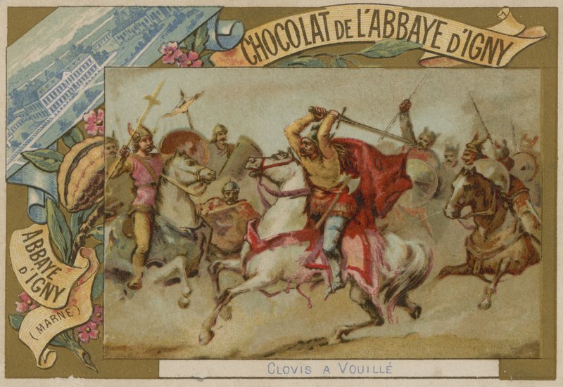 Clovis at Vouille by French School