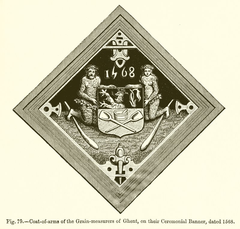 Coat-of-arms of the Grain-measurers of Ghent by French School