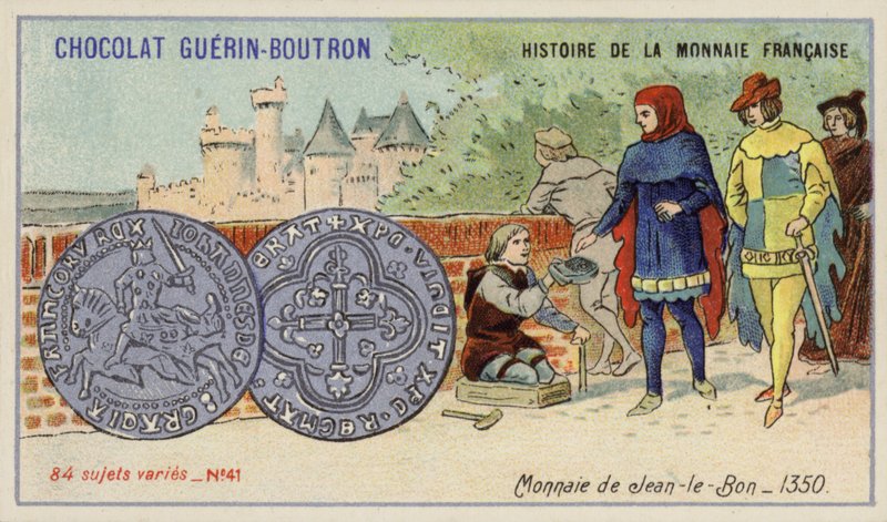 Coins of John the Good by French School