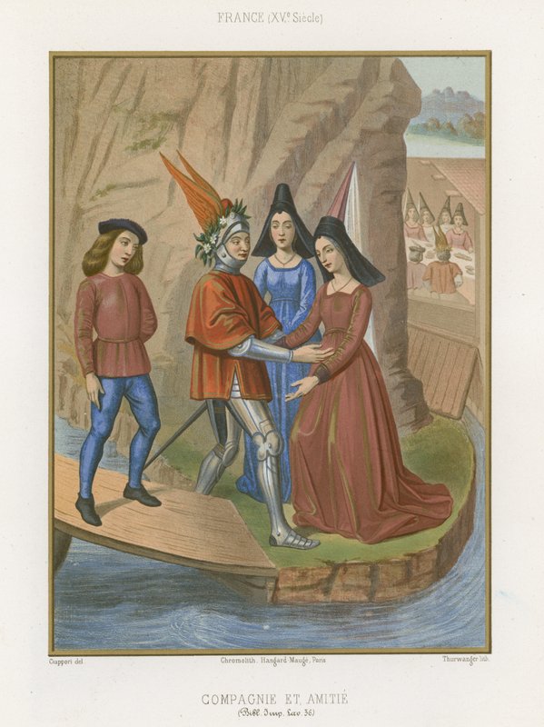 Companions and Friends by French School