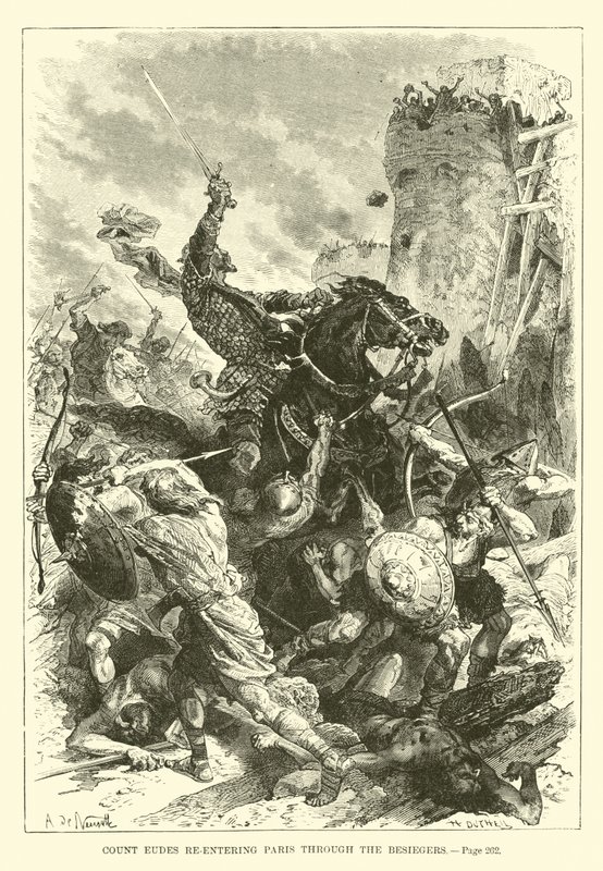 Count Eudes Re-entering Paris Through the Besiegers by French School