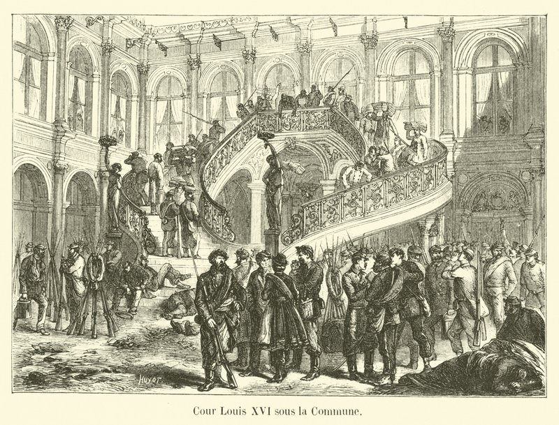 Court of Louis XVI during the Commune by French School