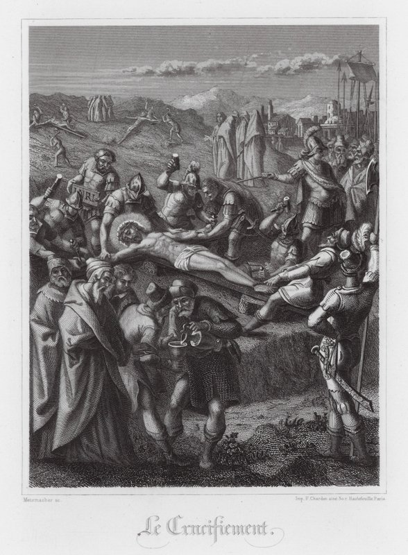 Crucifixion of Jesus Christ by French School