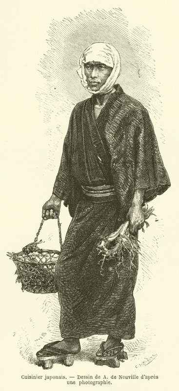 Japanese Cook by French School