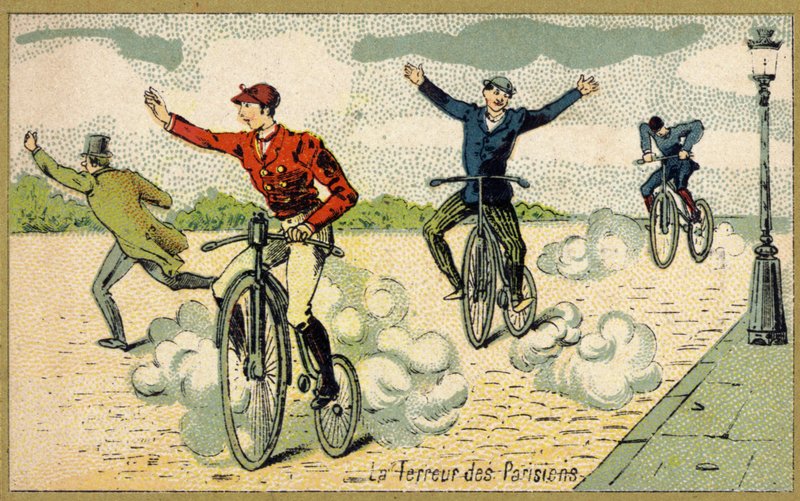 Cycling, The Terror of Parisians by French School