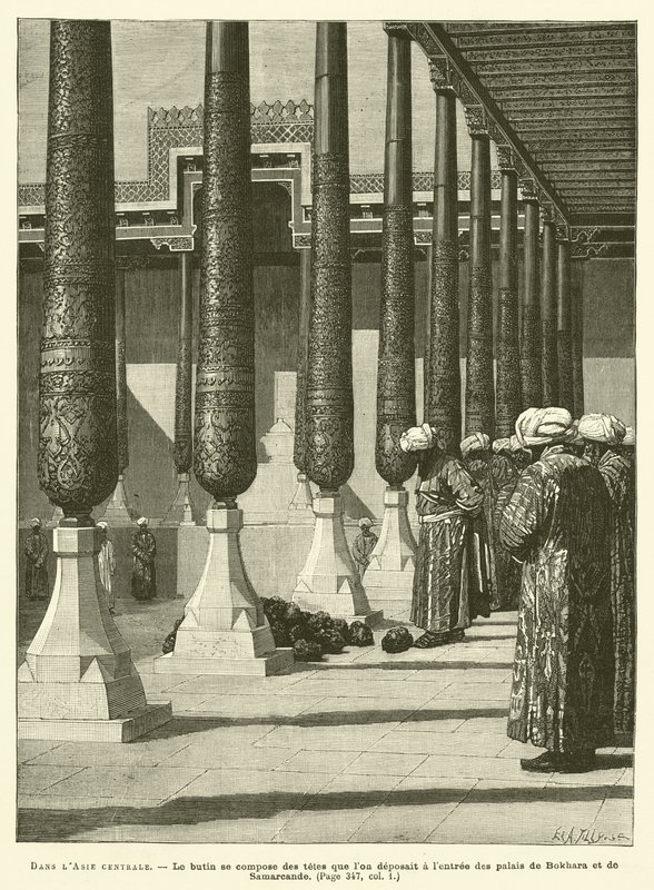 In Central Asia (engraving) by French School