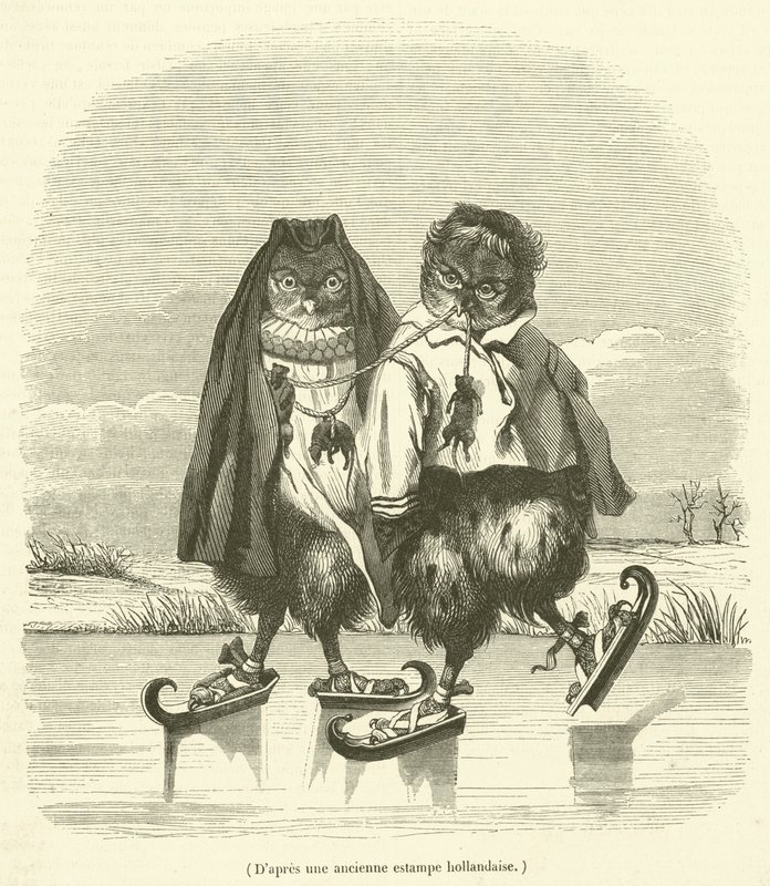 After an old Dutch print by French School