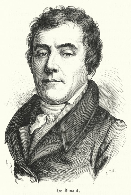 De Bonald (engraving) by French School