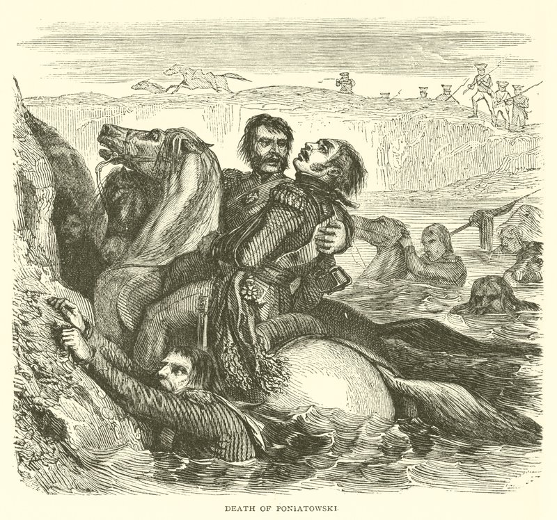 Death of Poniatowski by French School
