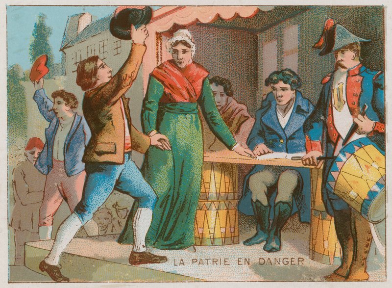 Declaration of National Emergency, 1792 by French School