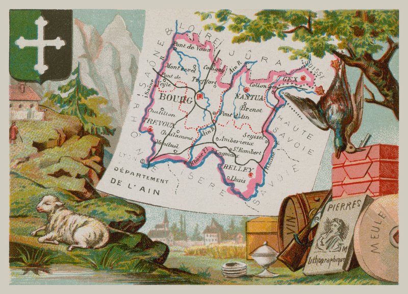 Department of Ain in Eastern France by French School
