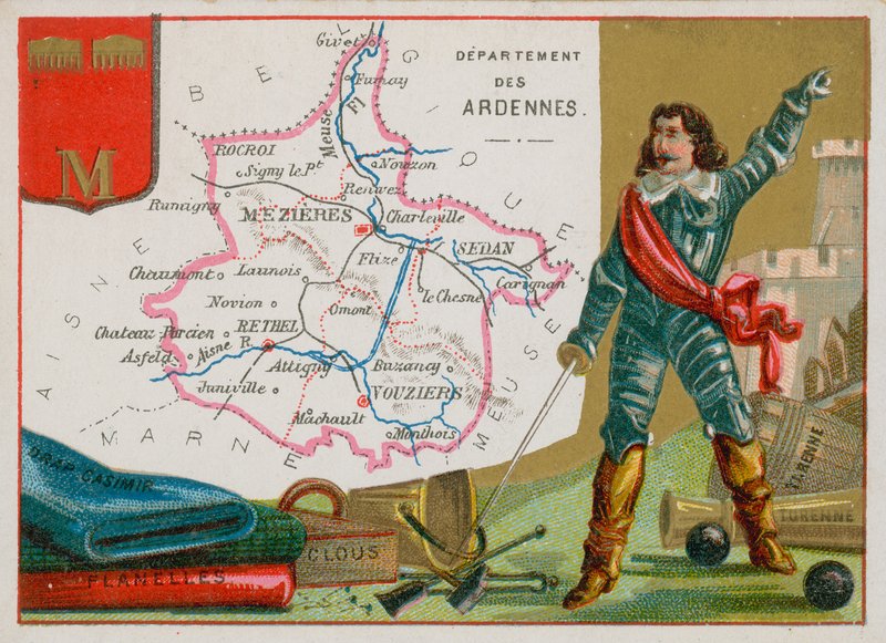 Department of Ardennes in Northeast France by French School