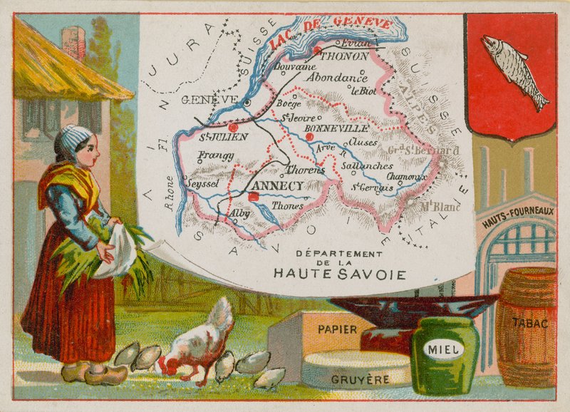 Department of Haute Savoie in Eastern France by French School