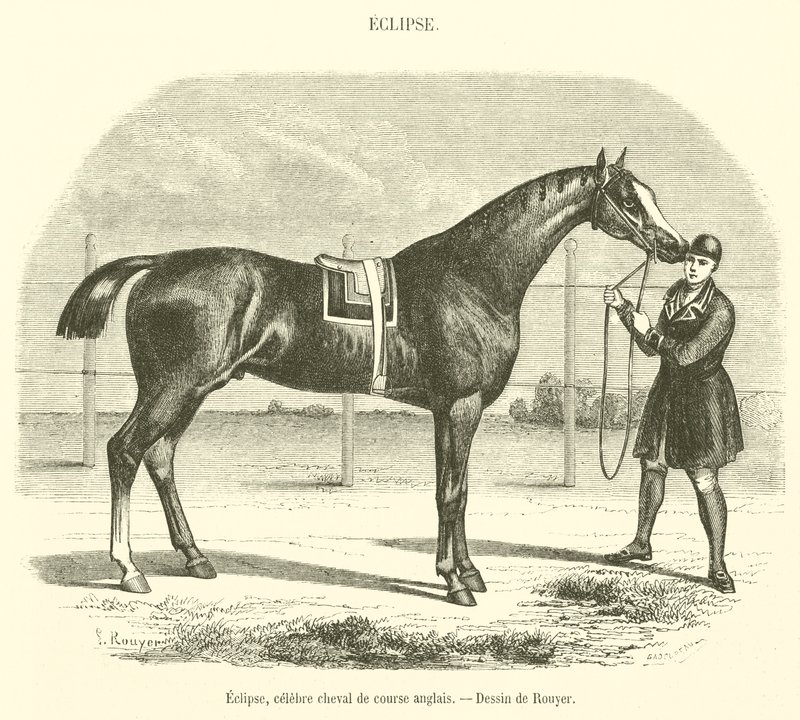 Eclipse, Famous English Racehorse by French School