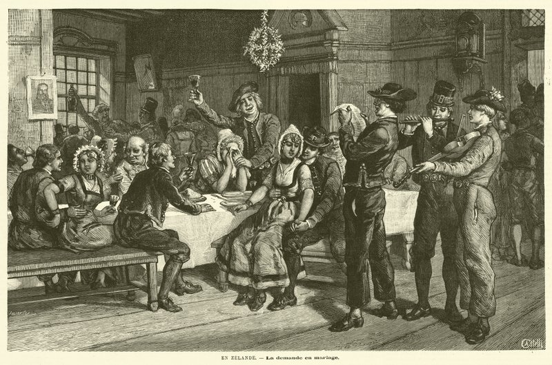 In Zeeland (engraving) by French School
