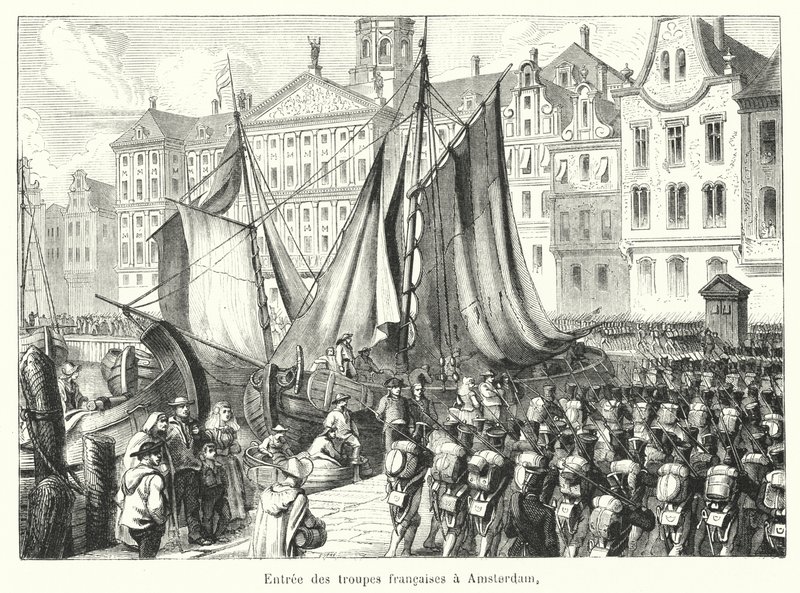 Entry of French Troops into Amsterdam by French School