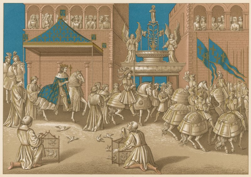 Entry of Charles the Seventh into Paris by French School