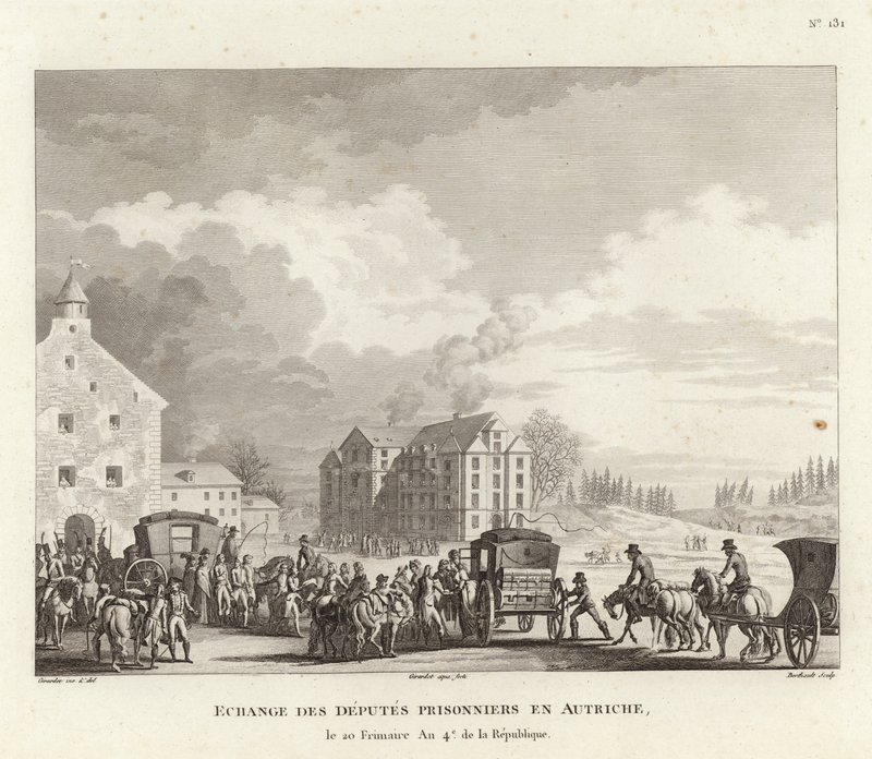 Exchange of prisoners in Austria by French School