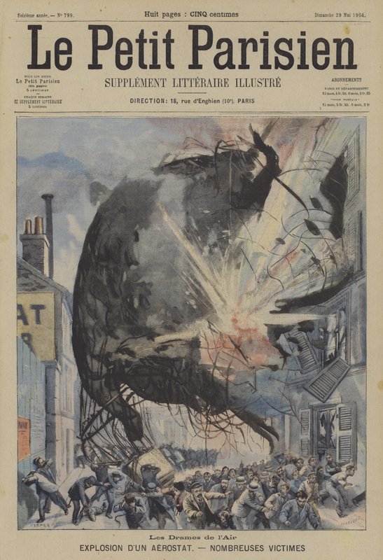 Explosion of a Balloon by French School