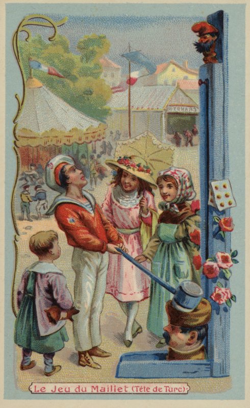 Fairground strength tester by French School
