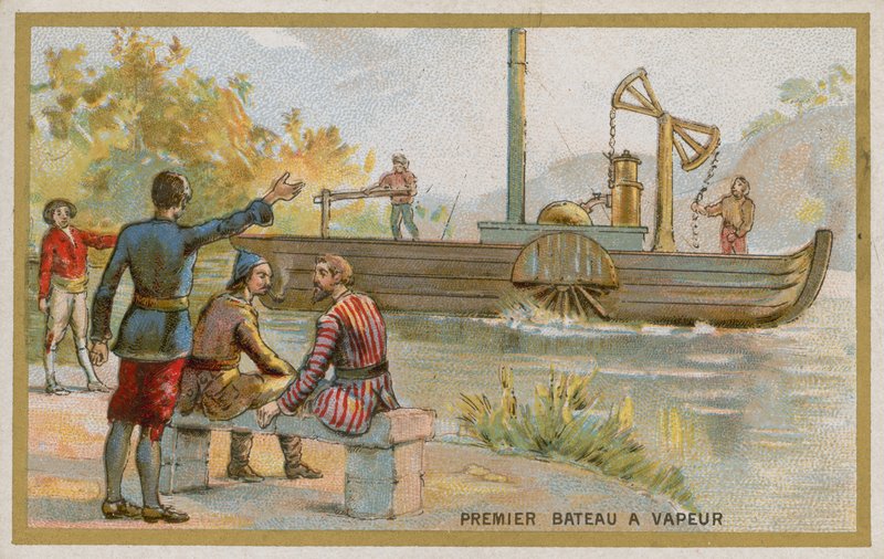 First steamboat by French School