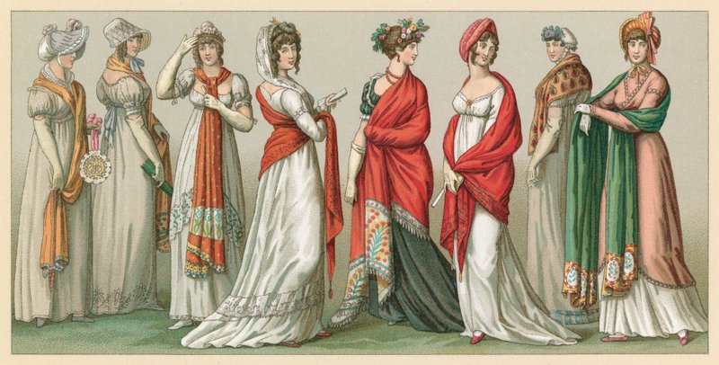 France XVIIIth-XIXth Century Costume by French School