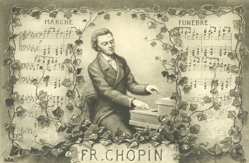 Frederic Chopin and His Funeral March by French School