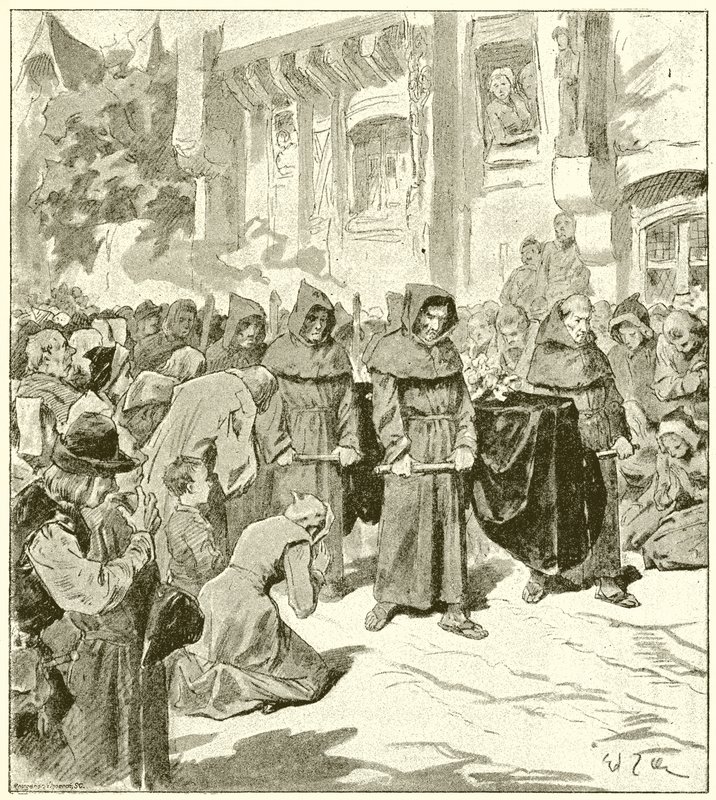 Funeral of Clemence Isaure by French School