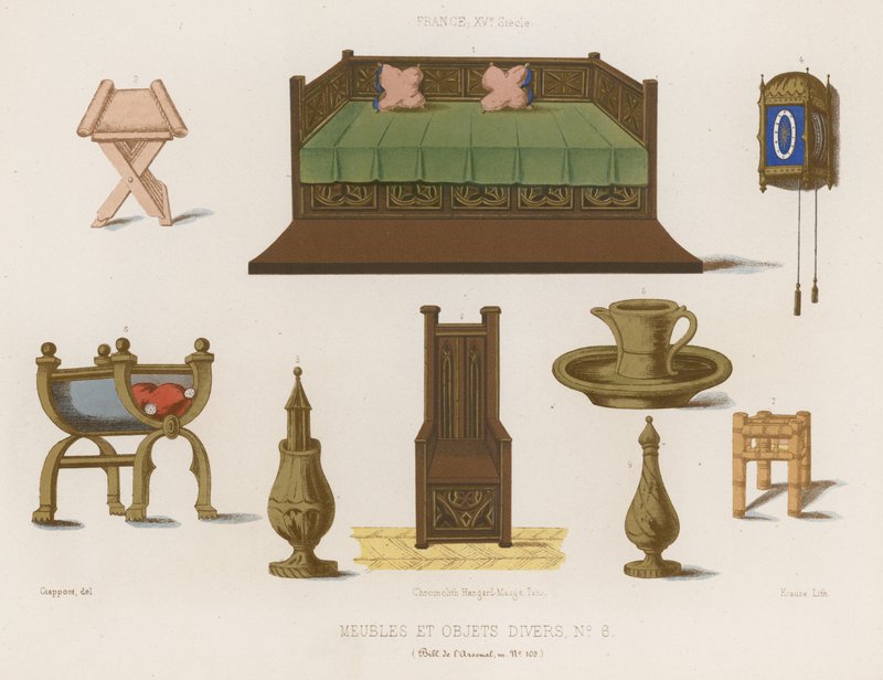 Furniture and Various Objects of 14th-Century France by French School