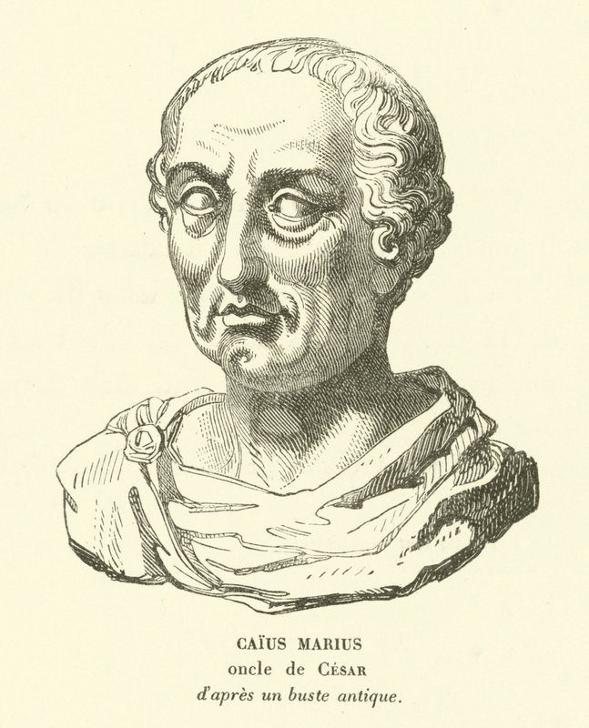 Gaius Marius, uncle of Julius Caesar by French School