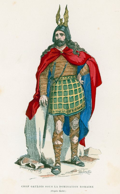 Gallic Chief During the Roman Domination by French School