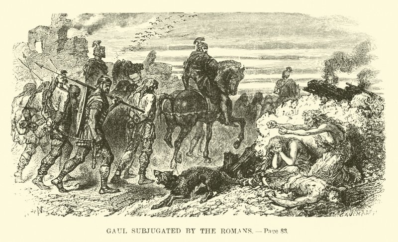 Gaul Subjugated by the Romans by French School