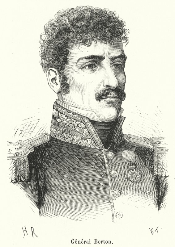 General Berton (engraving) by French School
