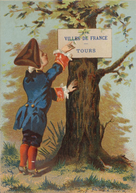 Gentleman Reading Notice by French School