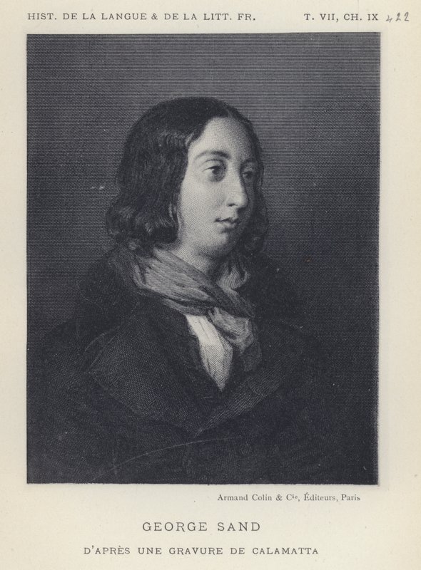 George Sand by French School