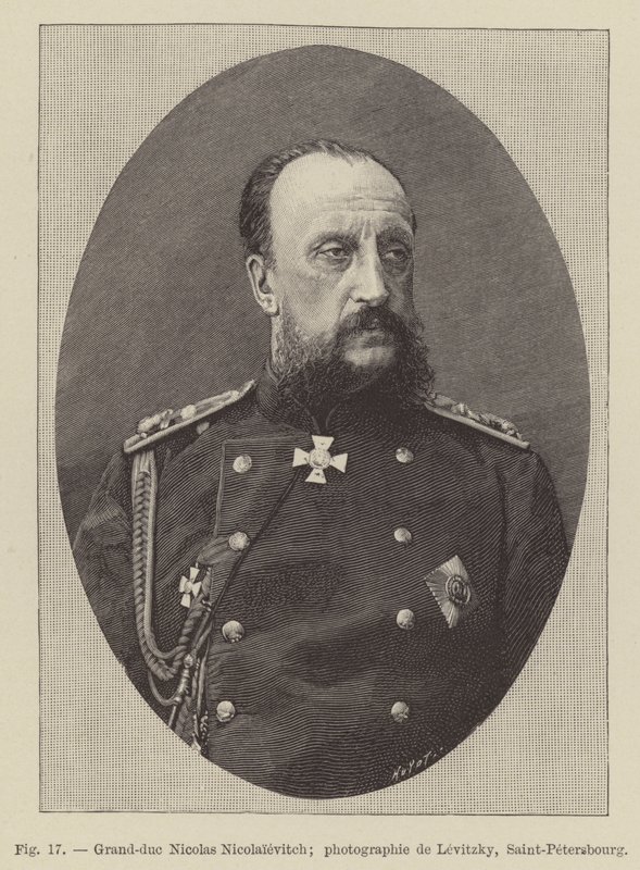 Grand Duke Nicholas Nikolaevich (engraving) by French School