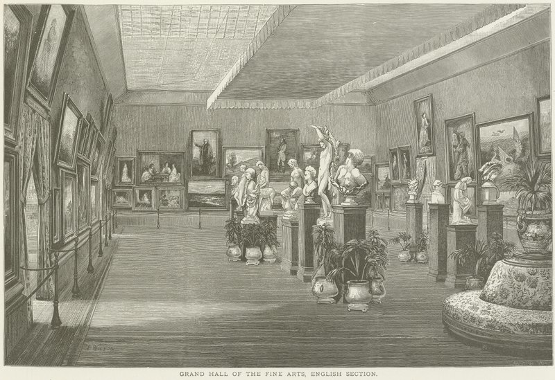 Grand Hall of the Fine Arts by French School